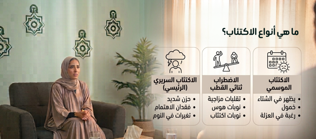 أنواع الاكتئاب