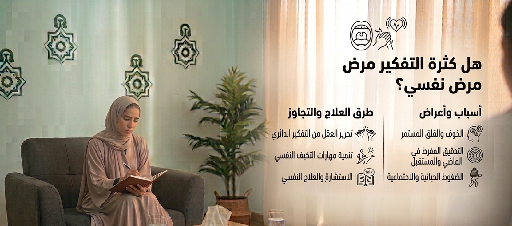 هل كثرة التفكير مرض نفسي؟